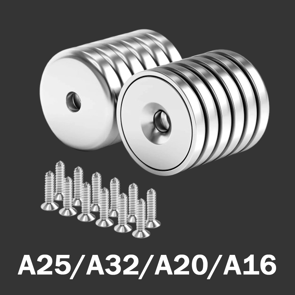 Home Improvement Outlet Stores - مغناطيس دائري A25/A32/A20/A16، بفتحة غاطسة، يستخدم