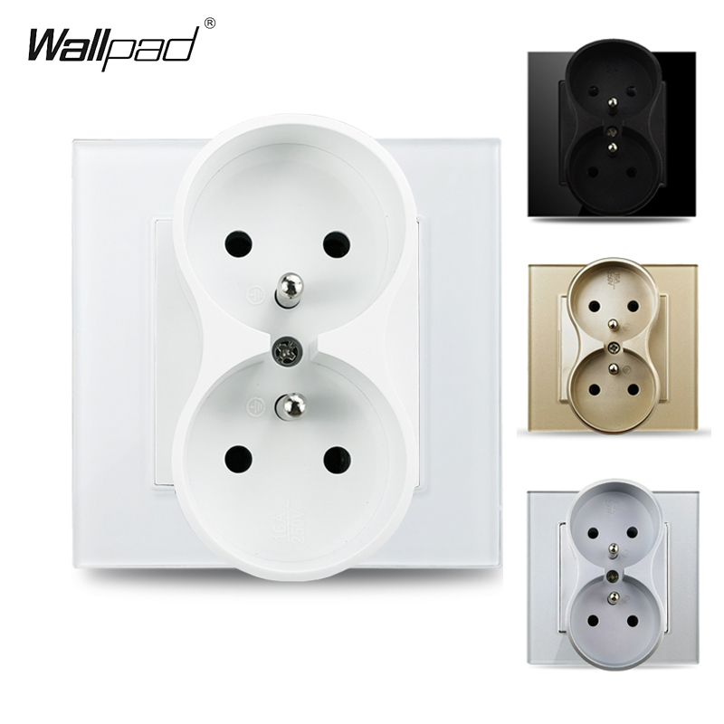Home Improvement Outlet - مقابس كهربائية مزدوجة بمعيار الاتحاد الأوروبي،