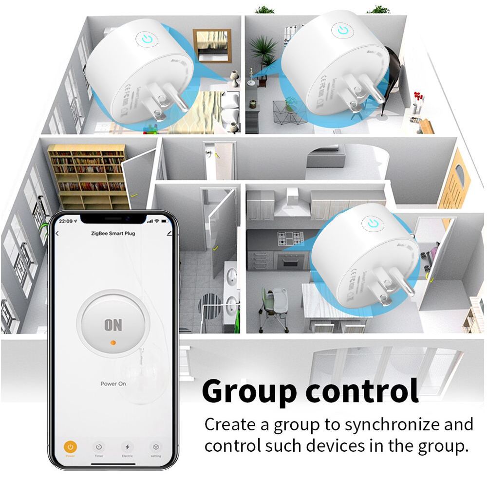 Tuya WiFi أو Zigbee مأخذ (فيشة - مراجعة Home Improvement Outlet وسعره