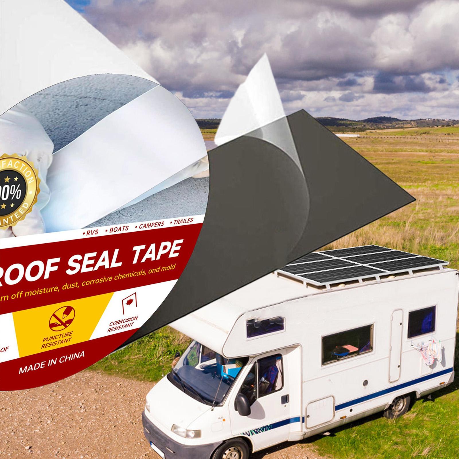 RV سقف شريط عازل مقاوم للماء س - مراجعة Roof Sealant Patch وسعره